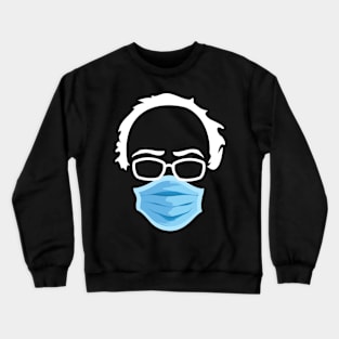 Bernie Sanders Mittens Sitting Inauguration Funny Meme Wearing Mask Crewneck Sweatshirt